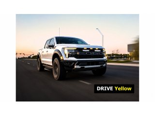 Kit intégration calandre Lazer Ford F-150 Raptor (2024+) - Carbon-6 Drive Yellow