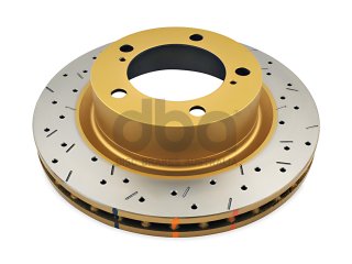 Disque frein avant rainuré percé DBA Toyota VDJ200 2007-2015