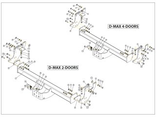 Attelage GDW homologué 3T5 pour Isuzu Dmax 2020+