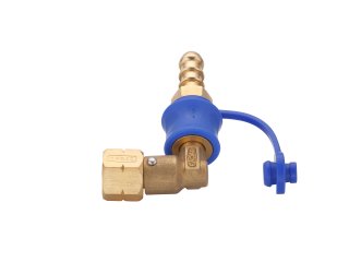Couplage rapide coudé rotatif CADAC pour tuyau gaz 8 mm