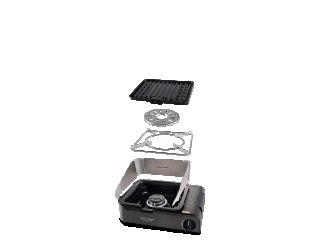 Barbecue à gaz compact avec plaque Cadac Van Cook FFD BBQ Plate