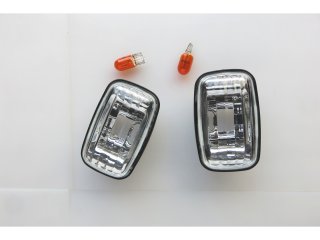 Paire de répétiteurs Cristal clignotant aile Land Cruiser HDJ80 KDJ9 HDJ100 KZJ7