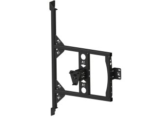 Porte roue de secours en inox sur porte arrière gauche Fiat Ducato Campeo N4-Offroad