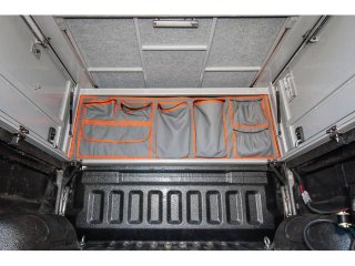 Sac en toile coté cabine hardtop camper Alu-Cab