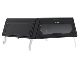Hardtop Contour noir/ lisse sans fenêtre latérale pour Toyota Hilux Revo 2016+ double cabine Alu-Cab