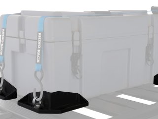 Kit de 4 coins avec anneaux positionnement éléments sur galerie.