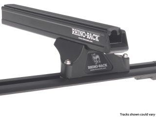 Kit 2 barres de toit noire 1375mm Heavy Duty RLTP Trackmount Land Rover Discovery 3 & 4 2005-2017