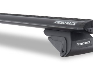 Kit 2 barres de toit noire Vortex 1065mm avec pieds SX Nissan Navara D40 2005-2015