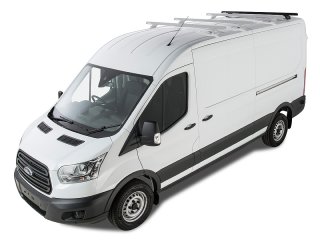 Kit 1 barre de toit noire Heavy Duty 1500mm avec pieds RLTP Ford Transit 2014-
