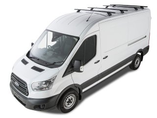 Kit 4 barres de toit noire 1800mm Vortex avec pieds RLTP Ford Transit 2014-