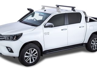 Kit 1 barre de toit arrière 1250 mm noire 2500 Heavy Duty Toyota Hilux Revo 2015-
