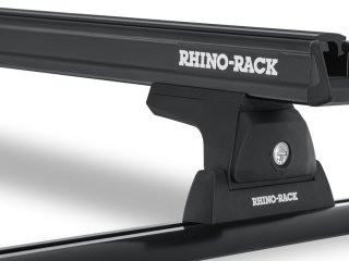 Kit 2 barres de toit noire 1250mm Heavy Duty RLT600 Trackmount Nissan Navara NP300 2015-2021