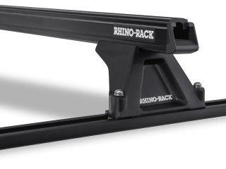 Kit 2 barres de toit noire 1250mm Heavy Duty RLTP Trackmount Toyota Tarago 1990-2000