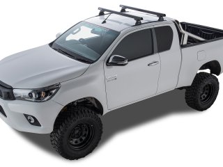 Kit 2 barres de toit HD 1250mm avec pieds RLT600 Hilux Revo Xtra Cabine 2015+