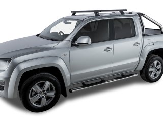 Kit 2 barres de toit noire 1375mm Heavy Duty avec pieds RCH Volkswagen Amarok 2H 2011-2023