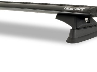 Kit 2 barres de toit noire Vortex 1370mmRCL Trackmount Toyota Kluger (GXL/Limited) Gen III XU50 2014-2021