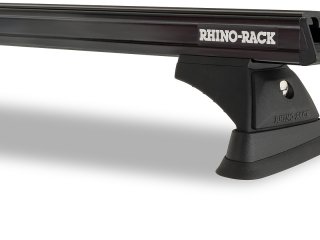 Kit 2 barres de toit noire Heavy Duty 1500mm avec pieds RCH Hyundai Staria-Load US4 2021-