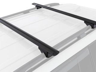 Kit 2 barres de toit noire Vortex 1370mm avec pieds RX