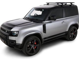 Kit 2 barres de toit noire 1260mm système Reconn-Deck avec pieds RCL-RCH Land Rover Defender II 90 L663 2021+