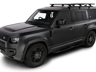 Kit 3 barres de toit noire 1370mm Vortex avec pieds RX Land Rover Defender II 130 L663 2023-