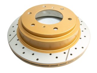 Disque frein arrière rainuré percé DBA Mitsubishi Pajero 3