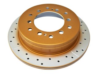 Disque frein arrière rainuré percé DBA Toyota Land Cruiser KDJ15