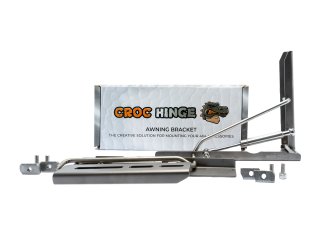 Support de auvent latéral rabattable Croc Hinge avec vérin d'assistance
