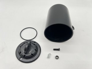 Support de manomètre orientable - PVC noir - Ø52mm