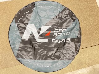 Cache couvre roue noir logo N4 Offroad Ø83 cm pour pneu en 285/70x17