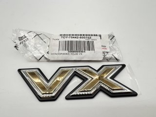 Monogramme chrome et or VX pour HDJ80