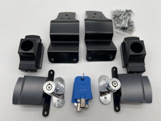 Set de 2 verrous anti effraction portes avant Mercedes Sprinter - 4 Clefs - Anodisage noir
