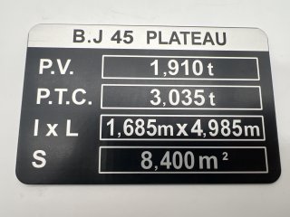 PLAQUE DE TARE BJ45