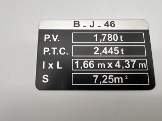 PLAQUE DE TARE BJ46