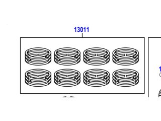 Jeu de segments pour 8 pistons VDJ200