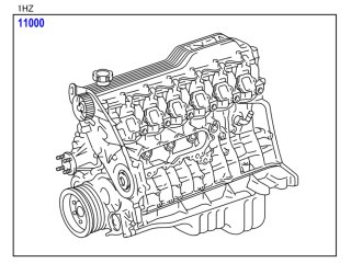 Moteur assemblé NEUF 1HZ pour Land Cruiser HZJ78 HZJ79 HZJ105
