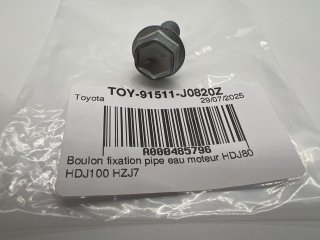 Boulon fixation pipe eau moteur HDJ80 HDJ100 HZJ7