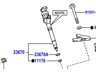 Injecteur NEUF Toyota VDJ200 Euro5 272cv 2012+