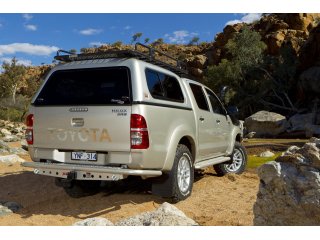Hard top ARB Classic Smooth sans ouvertures latérales pour Toyota Hilux Vigo Double Cab A-Deck 2005-2015