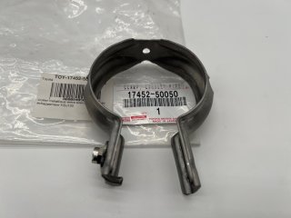 Collier métallique entre silencieux et sortie échappement HDJ100