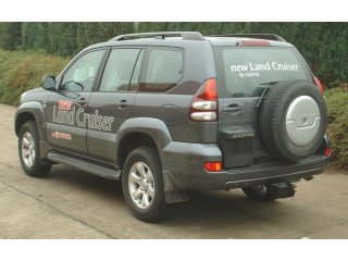 Attelage homologué 3T5 pour Land Cruiser KDJ120 KDJ125 avec roue de secours sur porte arrière