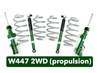 Kit de suspension complet surélevé pour Mercedes Classe V W447 2 roues motrices