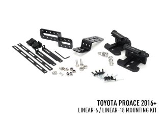 Kit seul Lazer Toyota Proace (2016-2023) - Bumper Beam Mounting Kit pour Linear-6 / Linear-18
