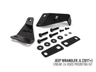 Kit seul Lazer Jeep Wrangler JL (2017+) - Bonnet Mount (For Linear-24)