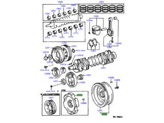 Volant moteur 1HDFT pour HDJ80 24S et HDJ100