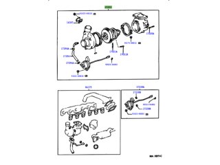 Turbocompresseur Toyota HDJ80 12s 24s neuf origine constructeur