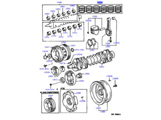 Jeu segments cote réparation 0.5 pour 6 pistons 1HZ 1HD HZJ7 HDJ80