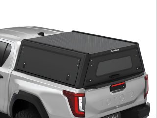 HardTop Alu-Cab Explorer noir lisse pour Toyota Hilux Travo double cabine