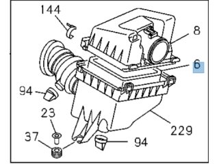 Filtre à air Isuzu DMax I 2007-2012