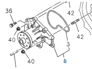 Kit pompe à eau Isuzu DMax I 2004-2006