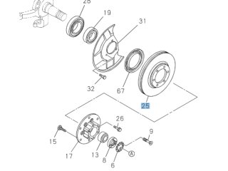 Disque de frein avant Isuzu DMax II 2012-2016